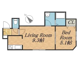 ヴェステン【2階】の間取り