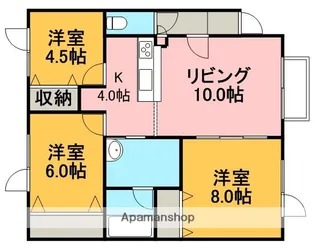 ソレイユⅡ【101号室】の間取り