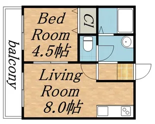 カルフール麻生【307号室】の間取り