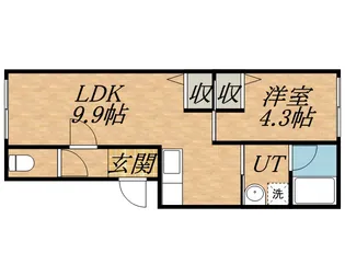 ジラソーレⅡ【2階】の間取り