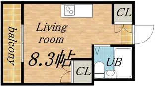 フェルム・アンソレイユ【203号室】の間取り