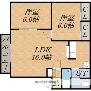 サンビレッジホワイトⅢ【101号室】の間取り