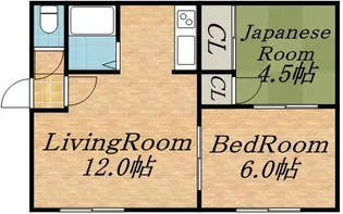 シティハイムイーストワード【202号室】の間取り
