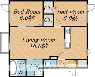 グラン クォーレ【1階】の間取り