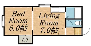 サンコート西麻生【201号室】の間取り
