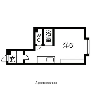 1Rの間取り画像