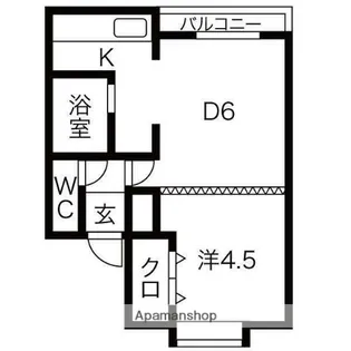 ハイムグーテ【203号室】の間取り