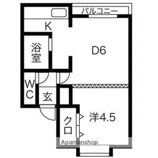 ハイムグーテ【201号室】の間取り