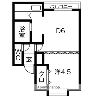 ハイムグーテ【202号室】の間取り