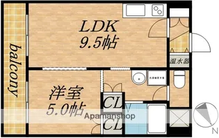 フォーレスト米内【202.号室】の間取り