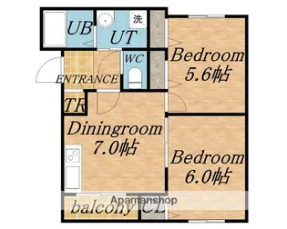 ノース季実の里Ⅵ【2階】の間取り