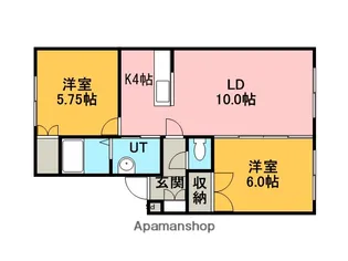 ドルウィングNⅡ【201号室】の間取り