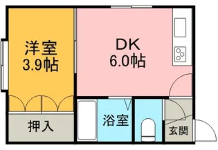 アーバンテラス北26条【101号室】の間取り