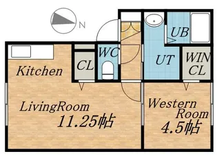 カーサ マルク【101号室】の間取り