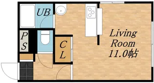 サザンフォレスト北大【8階】の間取り