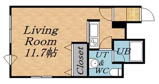 ルラシオン札幌駅前【1104号室】の間取り