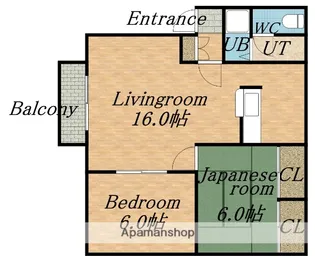 サンビレッジホワイトⅠ【202号室】の間取り