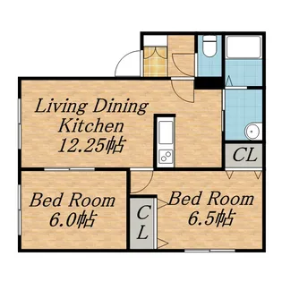 リビングタウン札幌東 B棟【1階】の間取り