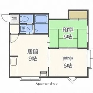 リバティ新川【103号室】の間取り