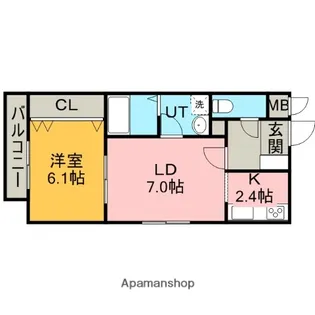 KZ BLD.【3階】の間取り