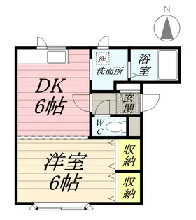 ウイングA【102号室】の間取り