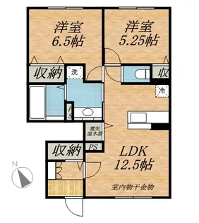 NORD 3ー2【103号室】の間取り
