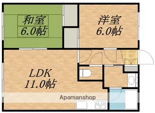 パークサイド811【102号室】の間取り