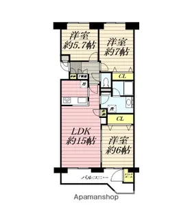 ロピア新川【7階】の間取り