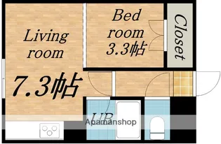 パレス・サザンクロス【202号室】の間取り