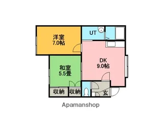 クロスハイツ【202号室】の間取り