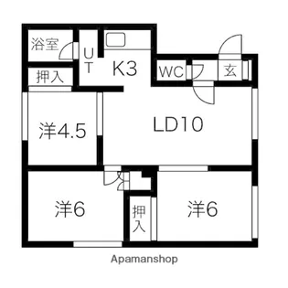 ローヤルシャトーⅠ【2階】の間取り