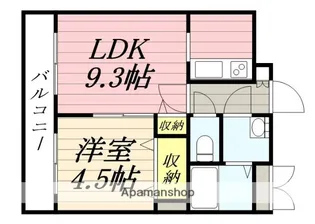 エミュー麻生【8階】の間取り