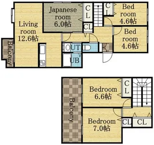 第2エクセルナガタ【406号室】の間取り