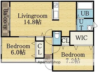シルスⅠ【205号室】の間取り