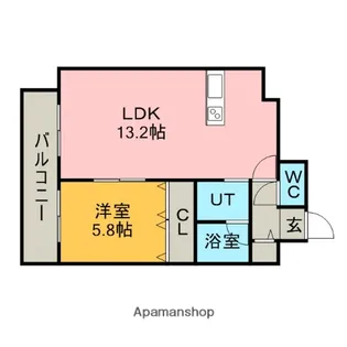 グランヴィル【8階】の間取り