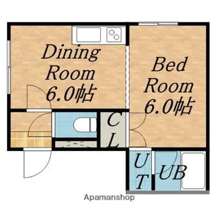 メゾンド栄町【4階】の間取り