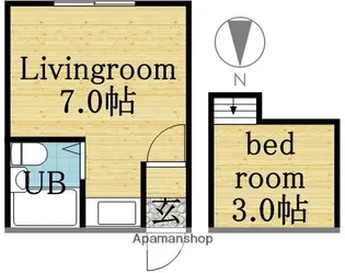 アメニティハウス【102号室】の間取り