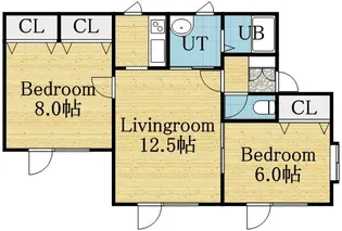 ΑNEXTウールー【101号室】の間取り