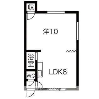 ル・パン【110号室】の間取り
