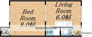 ル・パン【102号室】の間取り