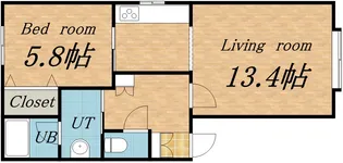 ひまわりはうす【102号室】の間取り