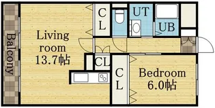 コンフォース杜【402号室】の間取り
