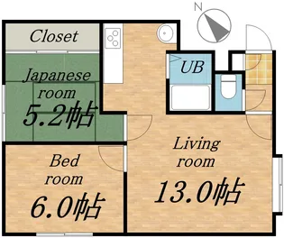 ハイツウエストヒル【101号室】の間取り