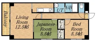 2LDKの間取り画像