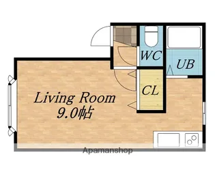 ワイズあいの里【1階】の間取り
