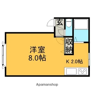 ワイズあいの里【1階】の間取り