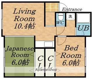 コーポはるか【2階】の間取り