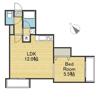 フォンテーヌ麻生【2階】の間取り
