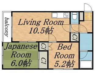 ノースヒルズ北20条【301号室】の間取り