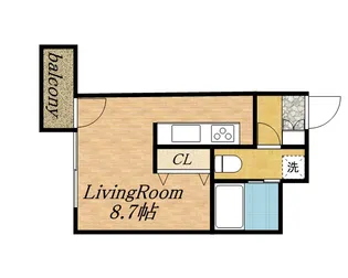 アストリア北大前【4階】の間取り